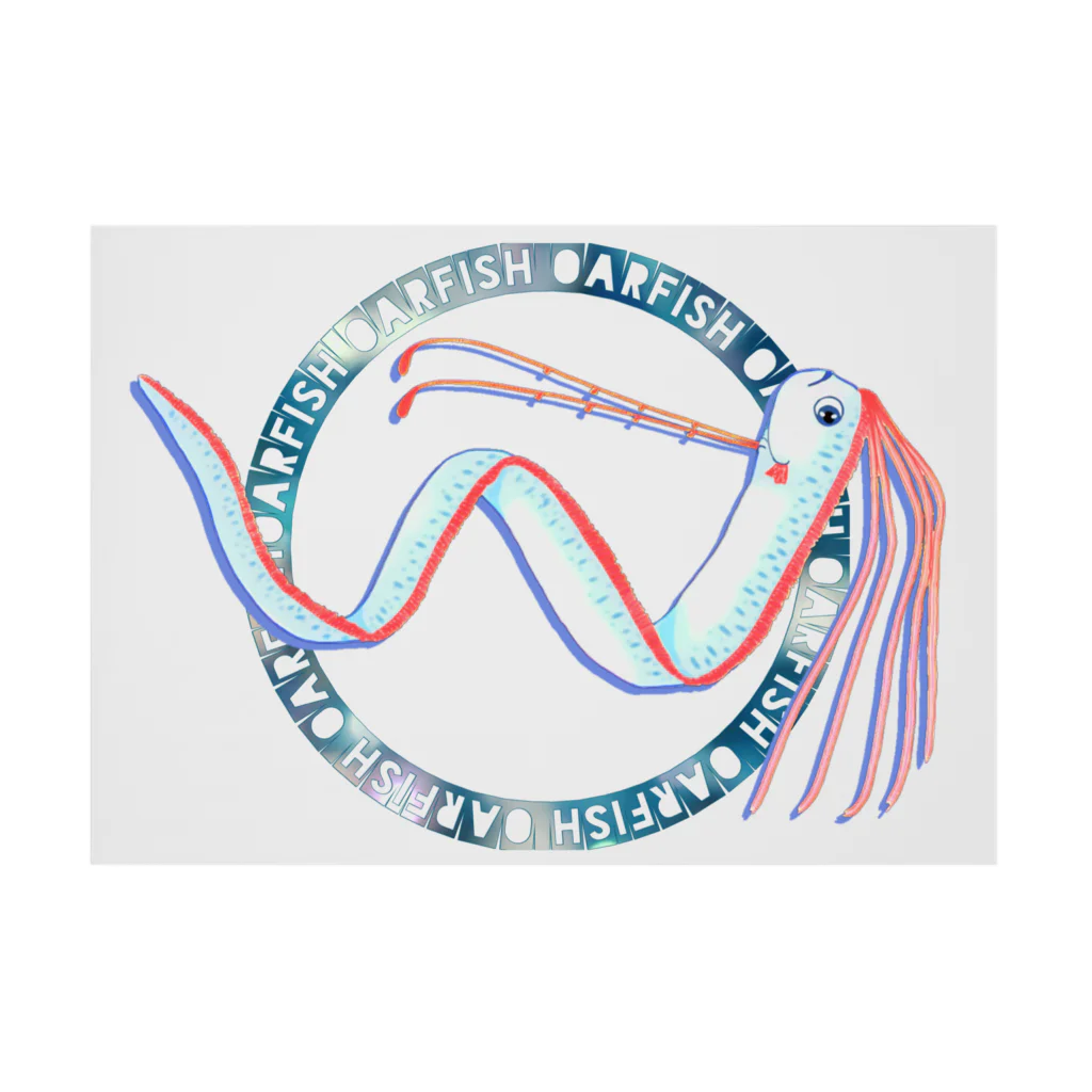 LalaHangeulのoarfish(リュウグウノツカイ)② Stickable Poster :horizontal position