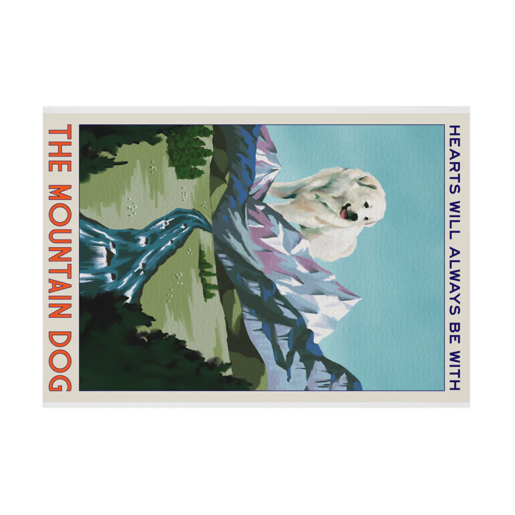 OOKIIINUのTHE MOUNTAIN DOG Stickable Poster :horizontal position