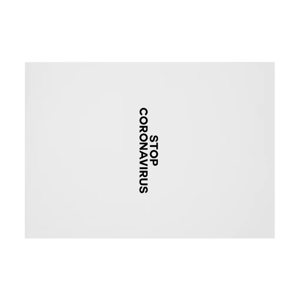 TOKYO LOGOSHOP 東京ロゴショップのSTOP CORONAVIRUS-ストップ コロナウイルス- Stickable Poster :horizontal position