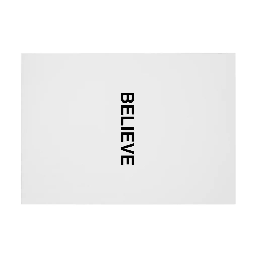 TOKYO LOGOSHOP 東京ロゴショップのBELIEVE-ビリーブ- 吸着ポスターの横向き