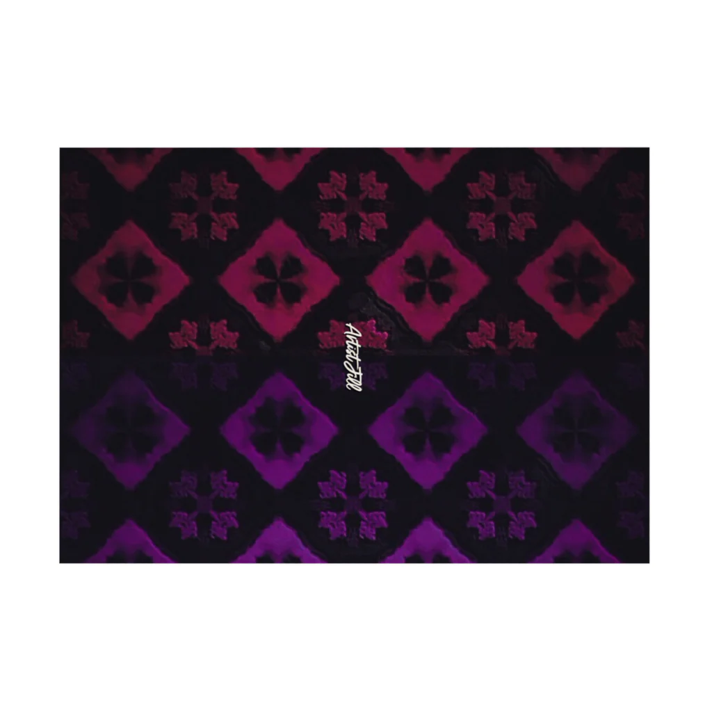 【ホラー専門店】ジルショップの紅×紫(ツートンカラー) Stickable Poster :horizontal position