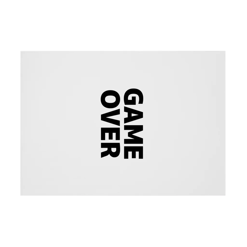 TOKYO LOGOSHOP 東京ロゴショップのGAMEOVER-ゲームオーバー- Stickable Poster :horizontal position