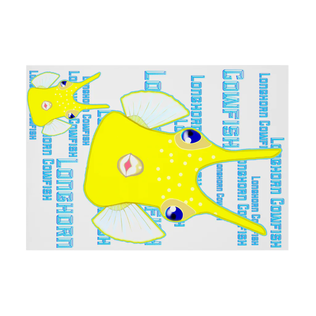 LalaHangeulのLonghorn Cowfish(コンゴウフグ) Stickable Poster :horizontal position