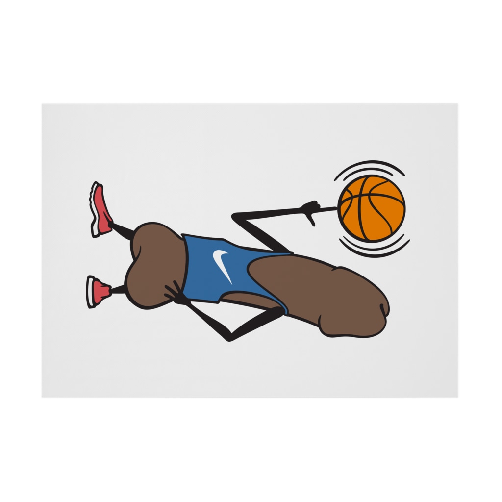 NOBODY754のEddie Funky Dick - Basketball Stickable Poster :horizontal position