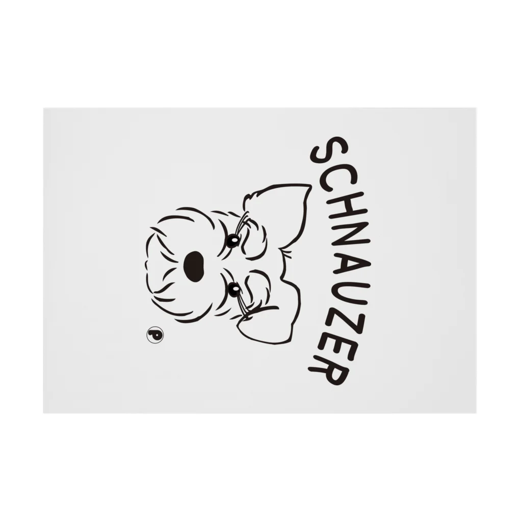 SCHNAUZER-POODLEのシュナウザー Stickable Poster :horizontal position