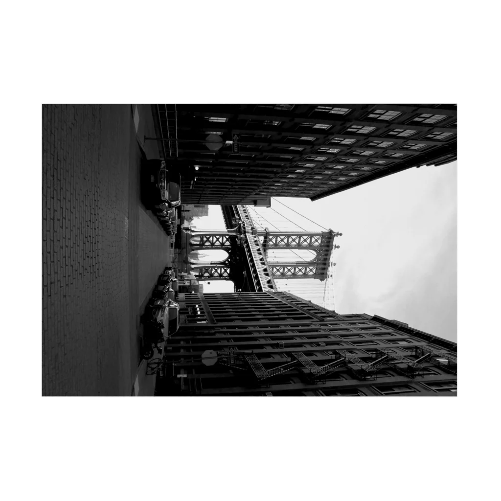 artsquadのアメリカ ニューヨーク ブルックリンブリッジ 吸着ポスターの横向き