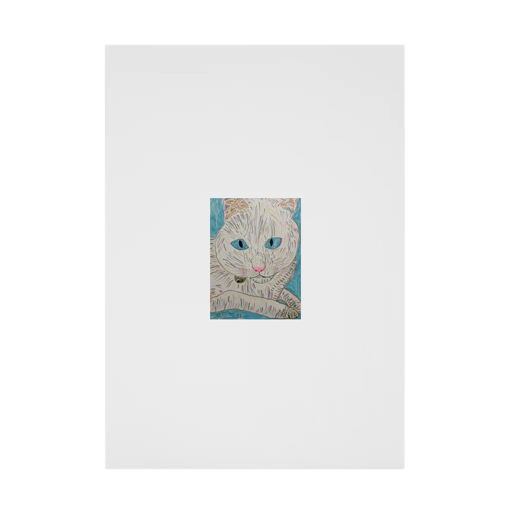 エド・ワード【江戸鉾の愛殿原】。の白猫 Stickable Poster