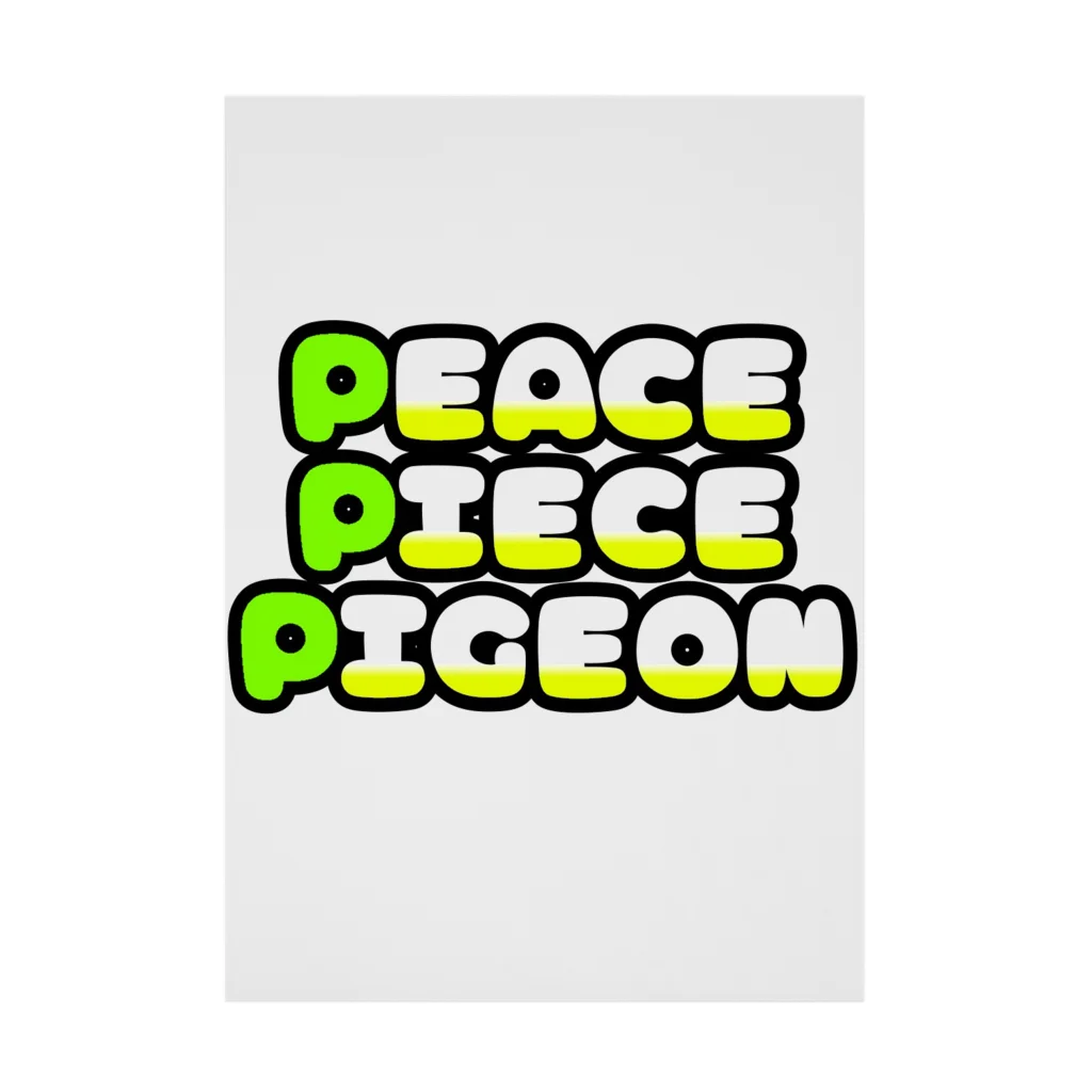 Peace_Piece_PigeonのPeace Piece Pigeon 吸着ポスター