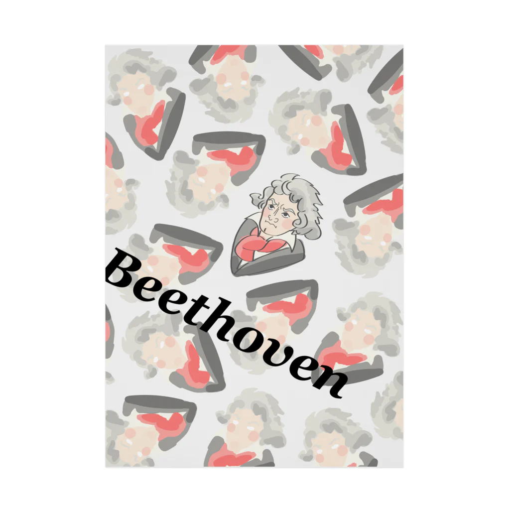 AmorosoのBeethoven（柄） Stickable Poster