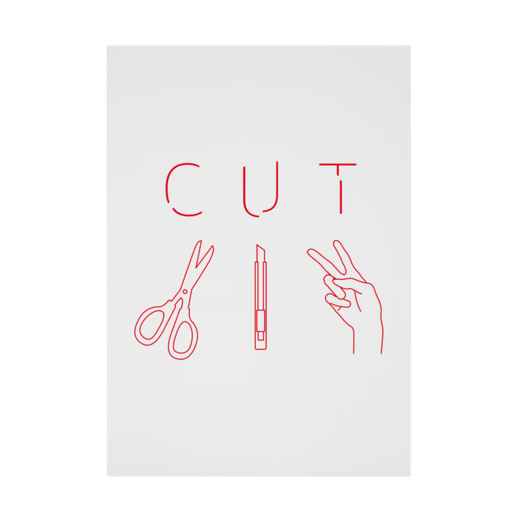 あしなが雑貨店のCUT Stickable Poster