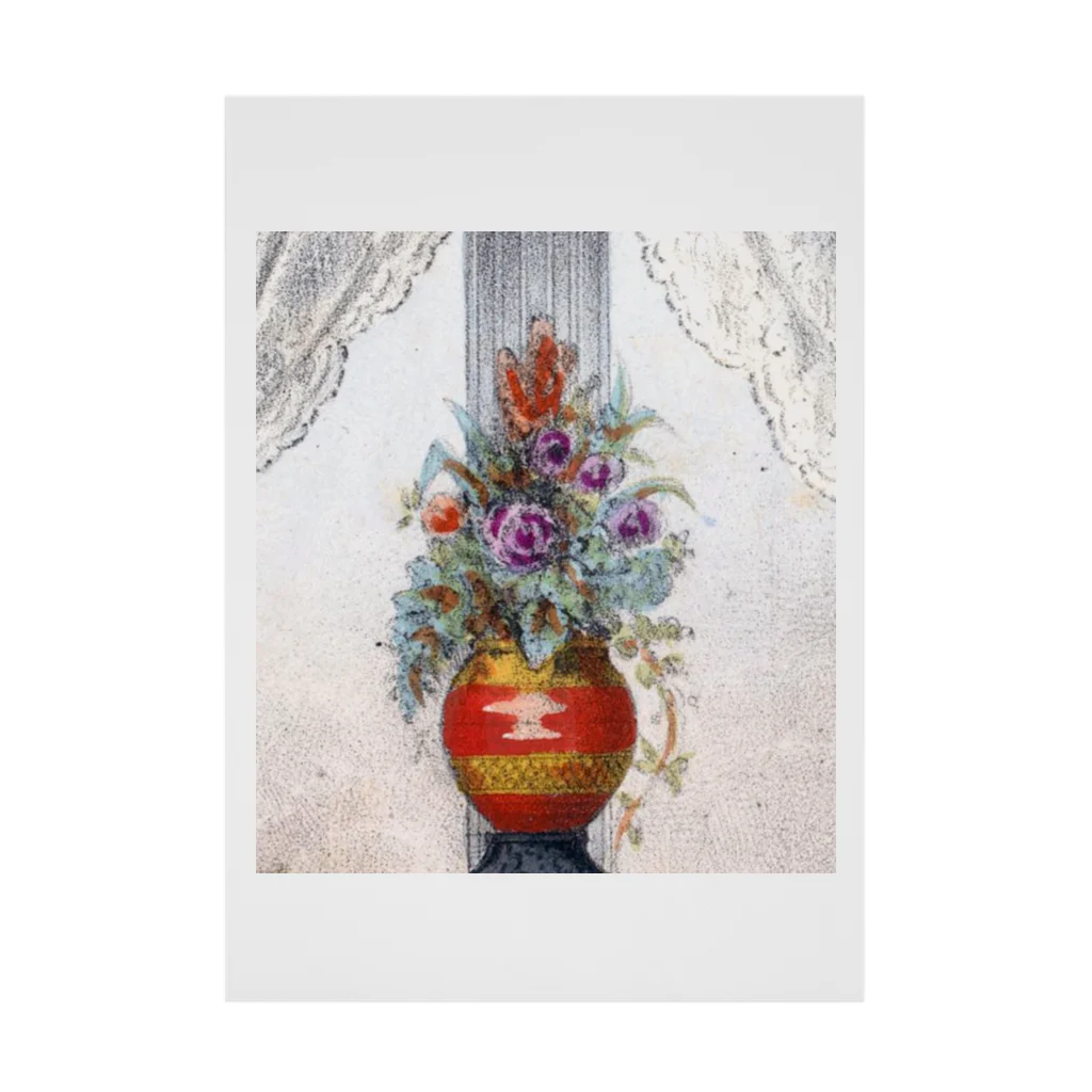 PALA's SHOP　cool、シュール、古風、和風、のflower arrangement　 Stickable Poster