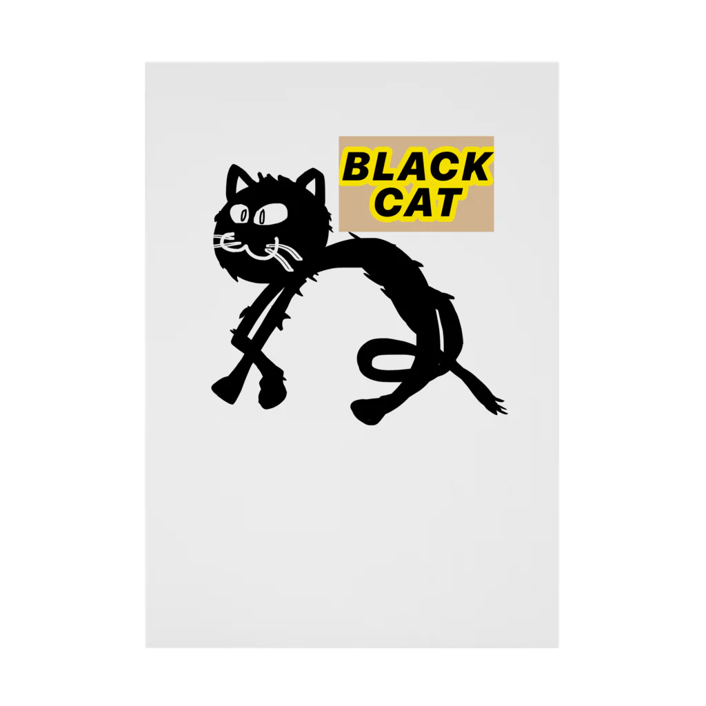 SEVEN-5-Ｇの BLACK  CAT Stickable Poster