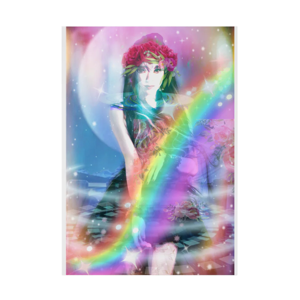 💖宇宙整体♪🌈♪こころからだチャンネル♪💖のuniversalPrincess healing rainbow Stickable Poster