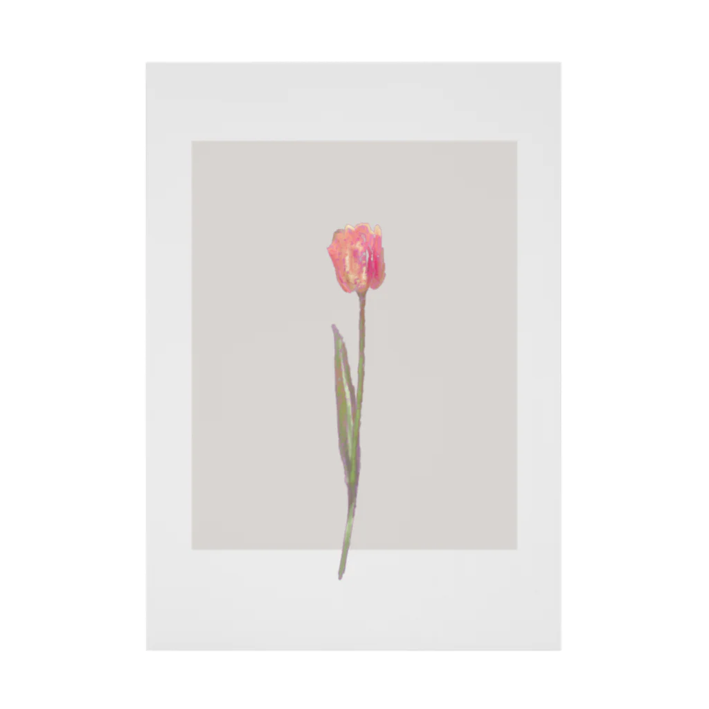 rilybiiの🍑 peach milk tea × peach tulip . Stickable Poster