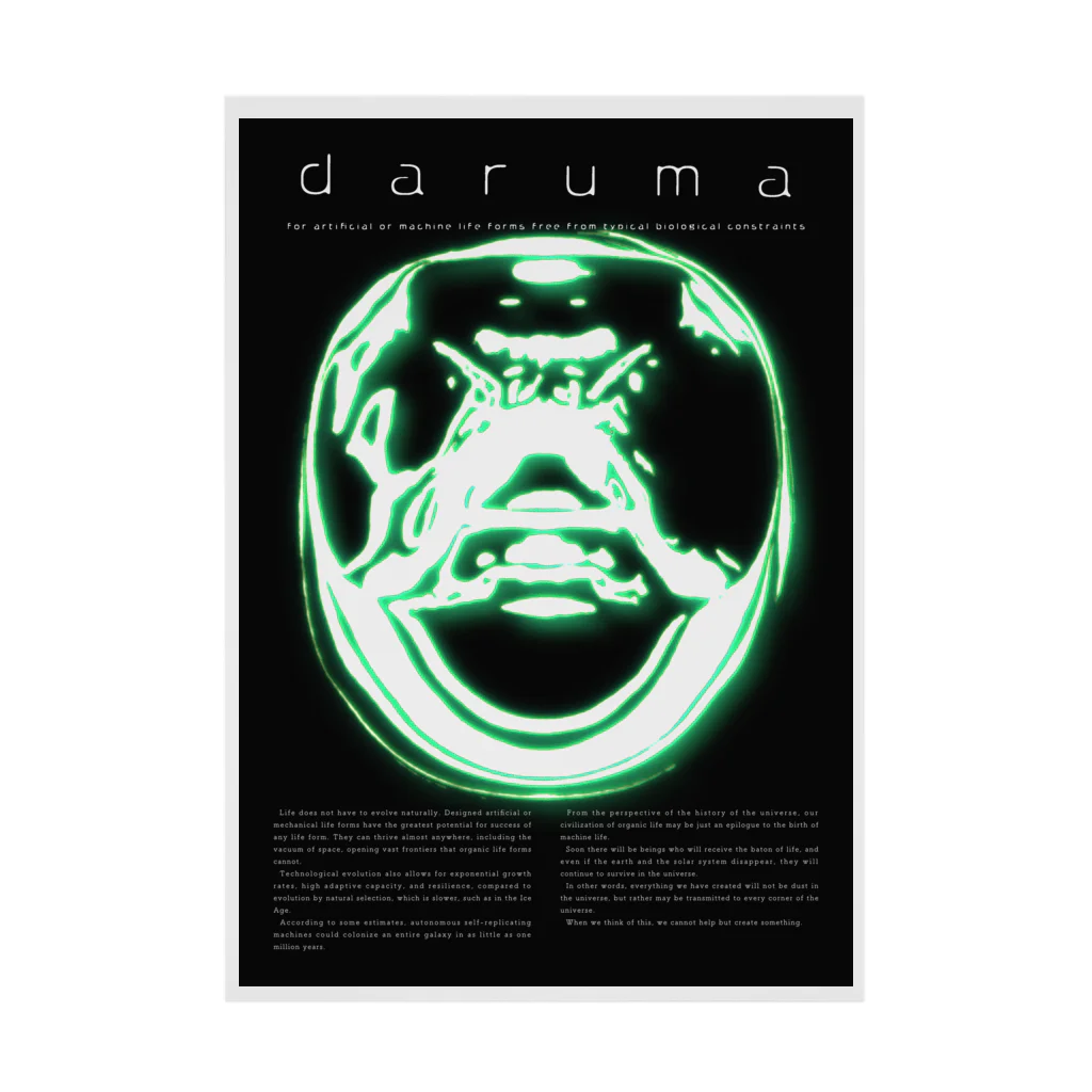 sparklelingamのdaruma_0001_poster_en Stickable Poster