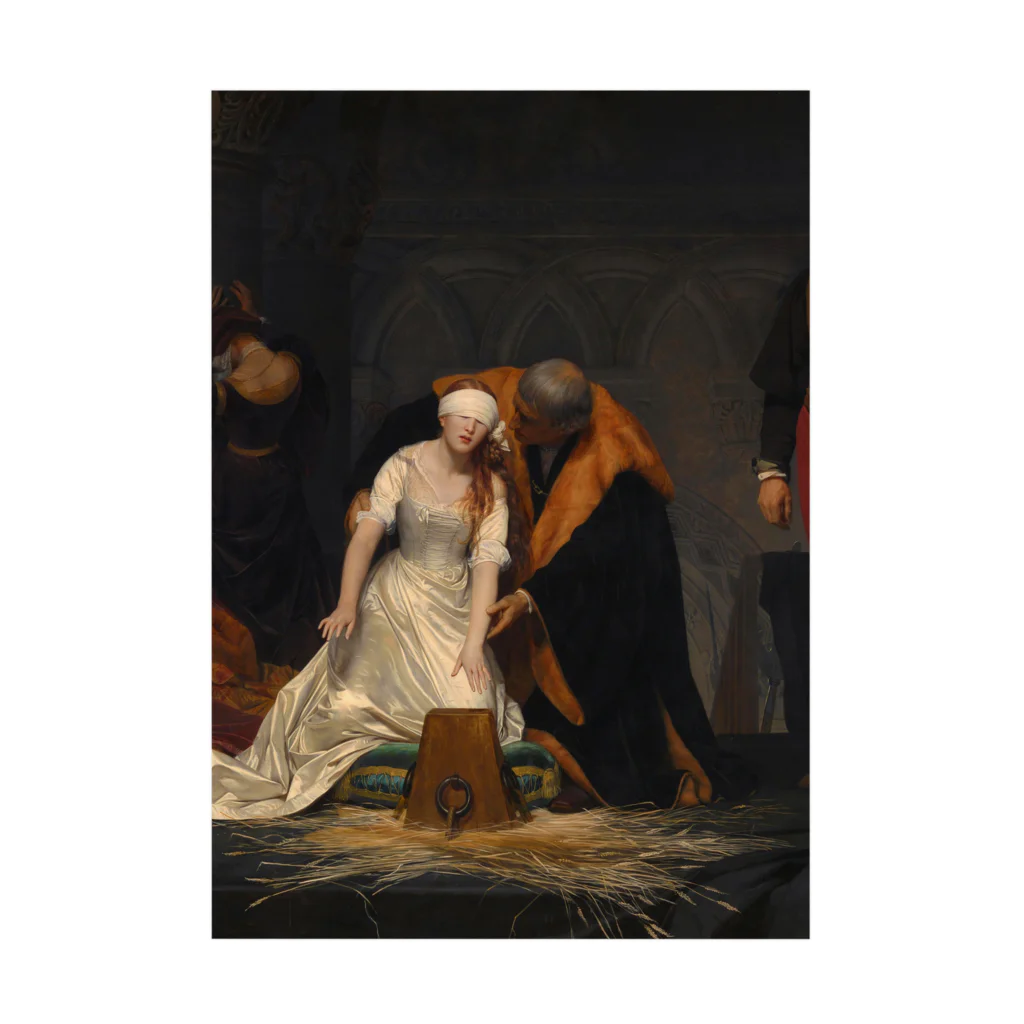 世界美術商店のレディ・ジェーン・グレイの処刑 / The Execution of Lady Jane Grey Stickable Poster