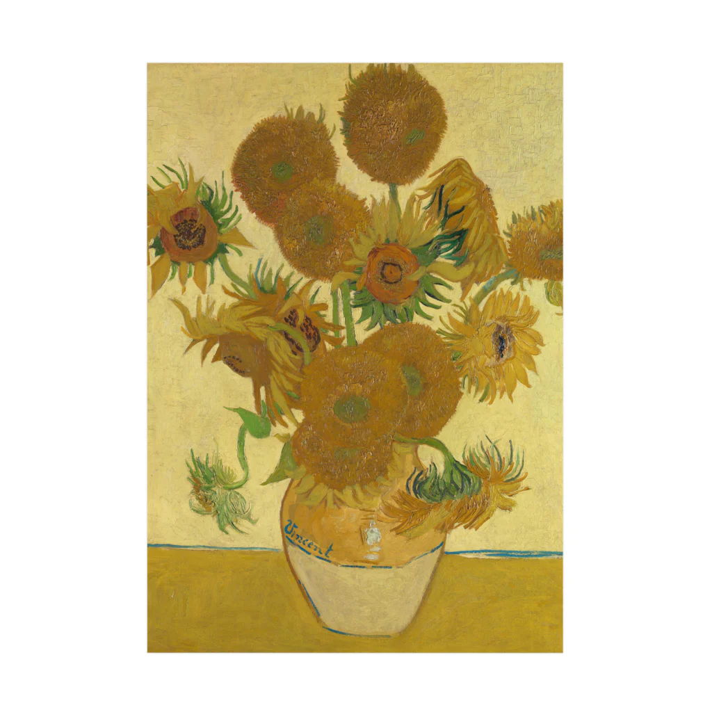 世界美術商店のひまわり / Sunflowers Stickable Poster