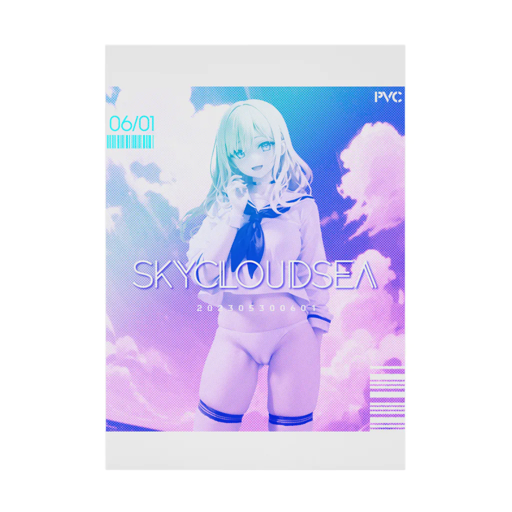 loveclonesのSKY-CLOUD-SEA 架空 PVC エロポップ Stickable Poster