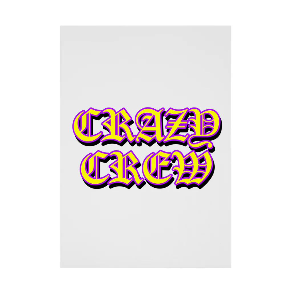 CRAZY_CREWのCRAZY CREW TEAM GOODS Stickable Poster