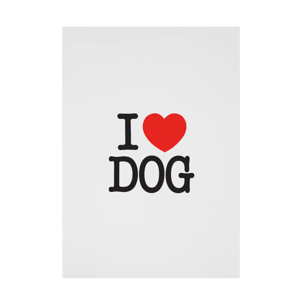 I LOVE SHOPのI LOVE DOG-アイラブドッグ- Stickable Poster