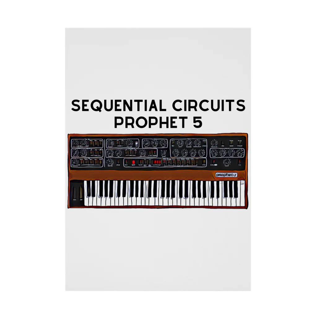 Vintage Synthesizers | aaaaakiiiiiのSequential Circuits Prophet 5 Vintage Synthesizer Stickable Poster