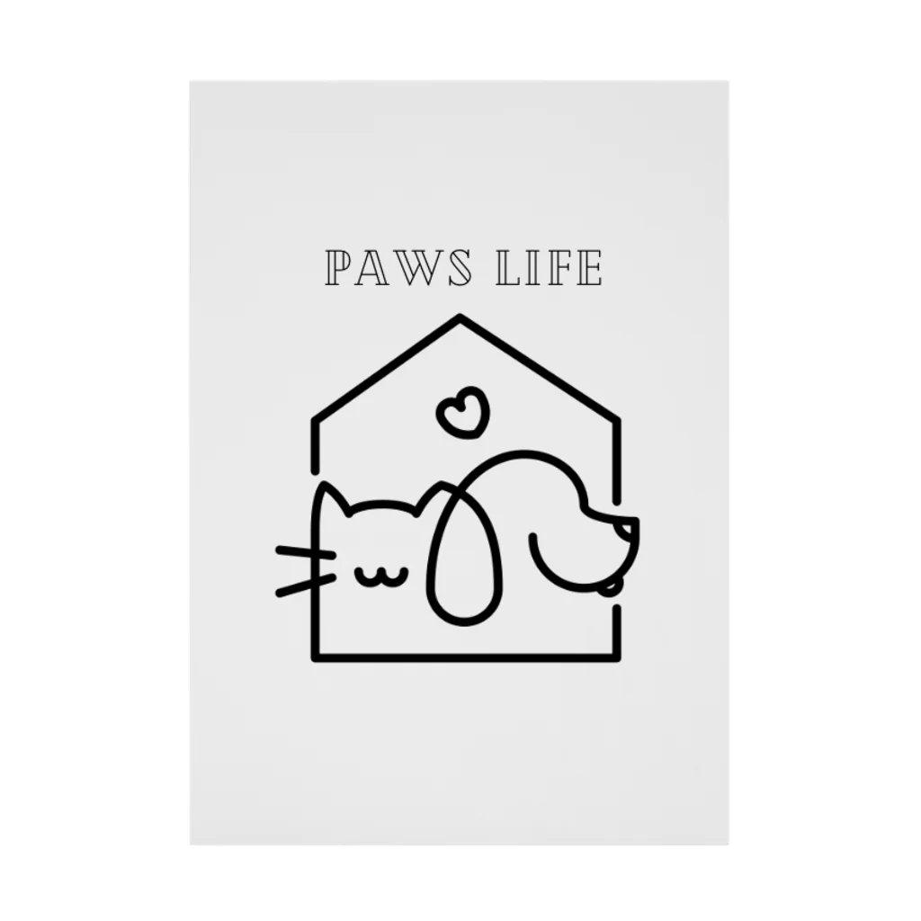 MUTEPOTENSHINのPAWS LIFE Stickable Poster