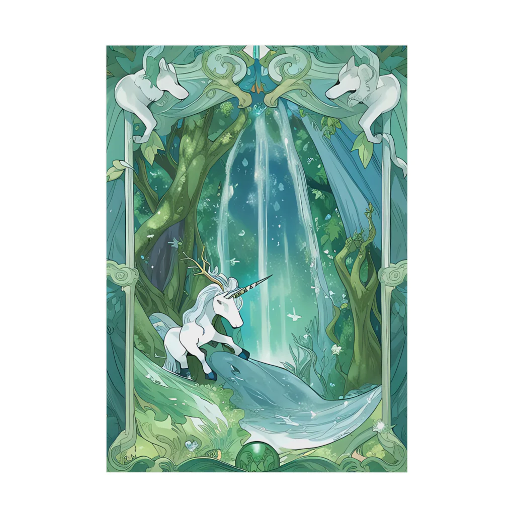 yuyuの幻獣の一休み Stickable Poster