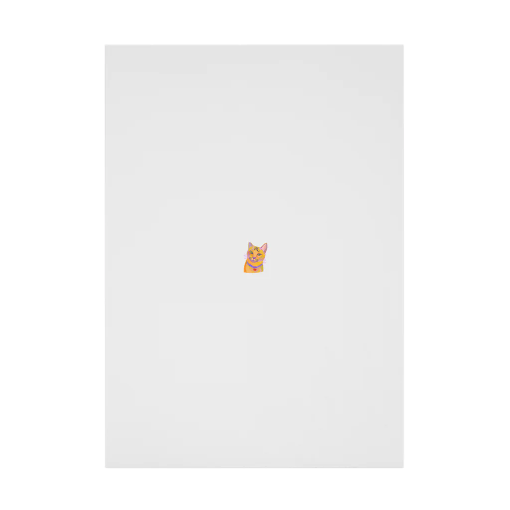 ネコフスキの鮮やかな凛々しい猫さんのイラストグッズ Stickable Poster
