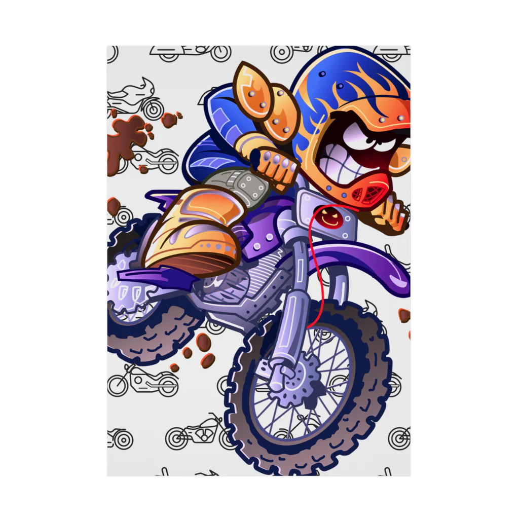 キイロチャンのバイクマン Stickable Poster