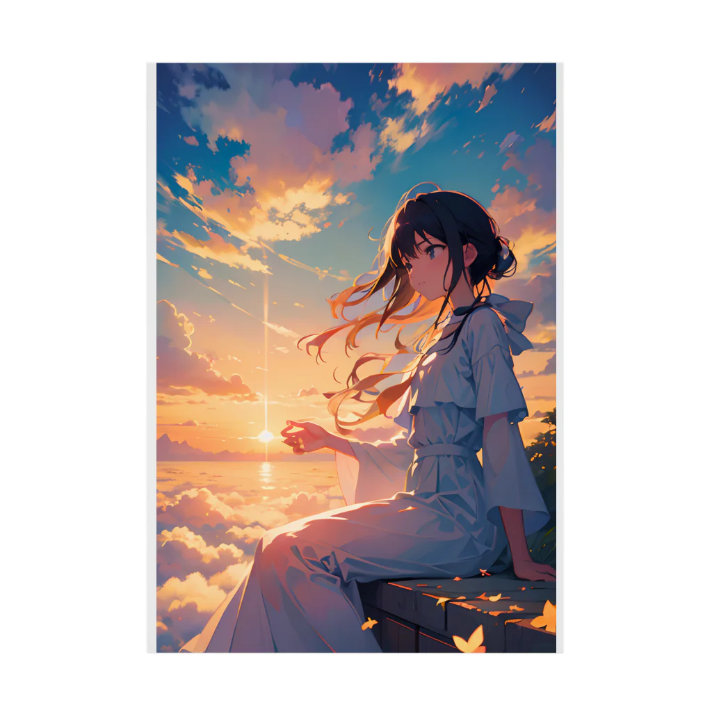 卯月なのかのSky Journey　〜世界最古で最大の恒久的なキャンパスの旅〜　No.3「天の雫」 Stickable Poster