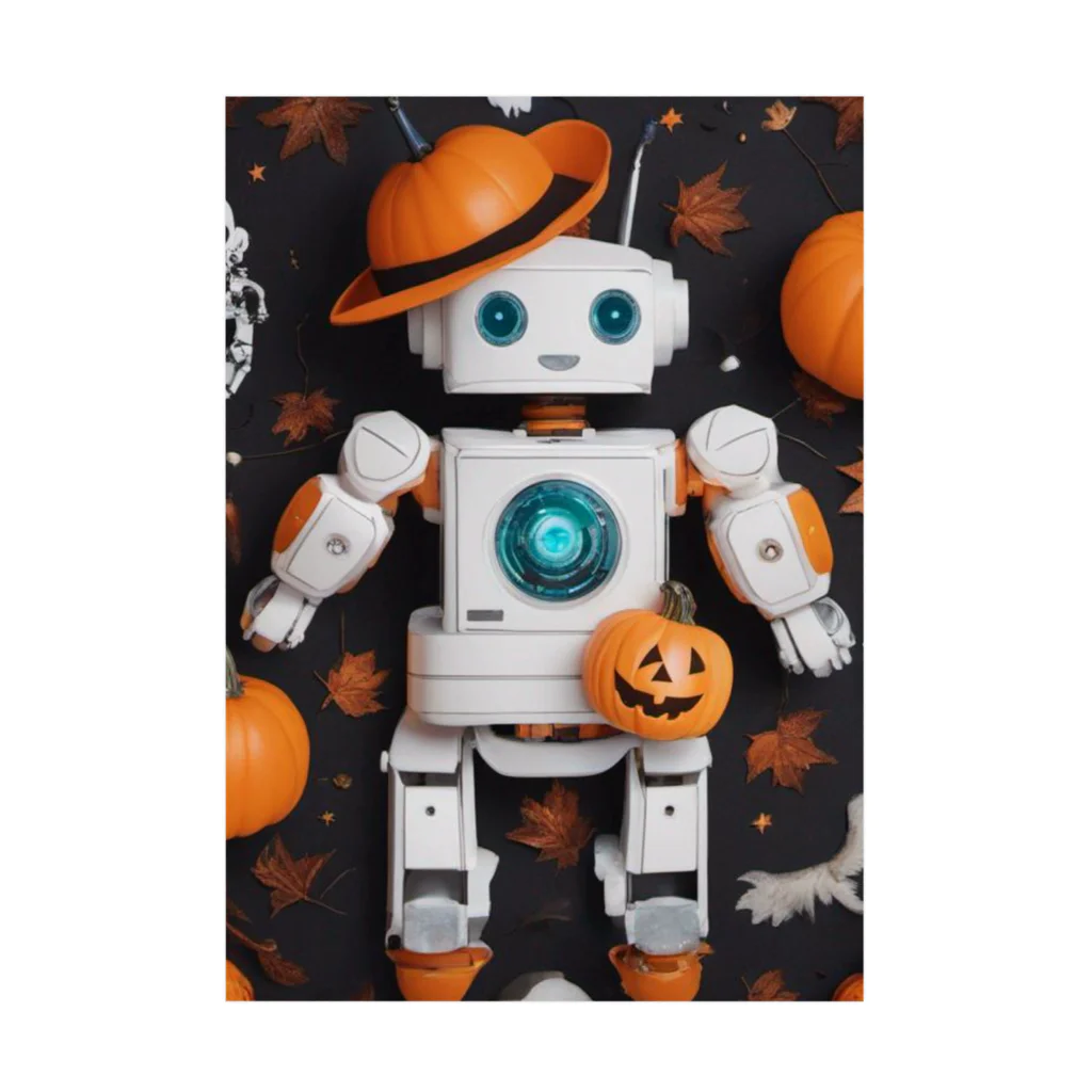 ToToMoの【ハロウィン】ロボット Stickable Poster