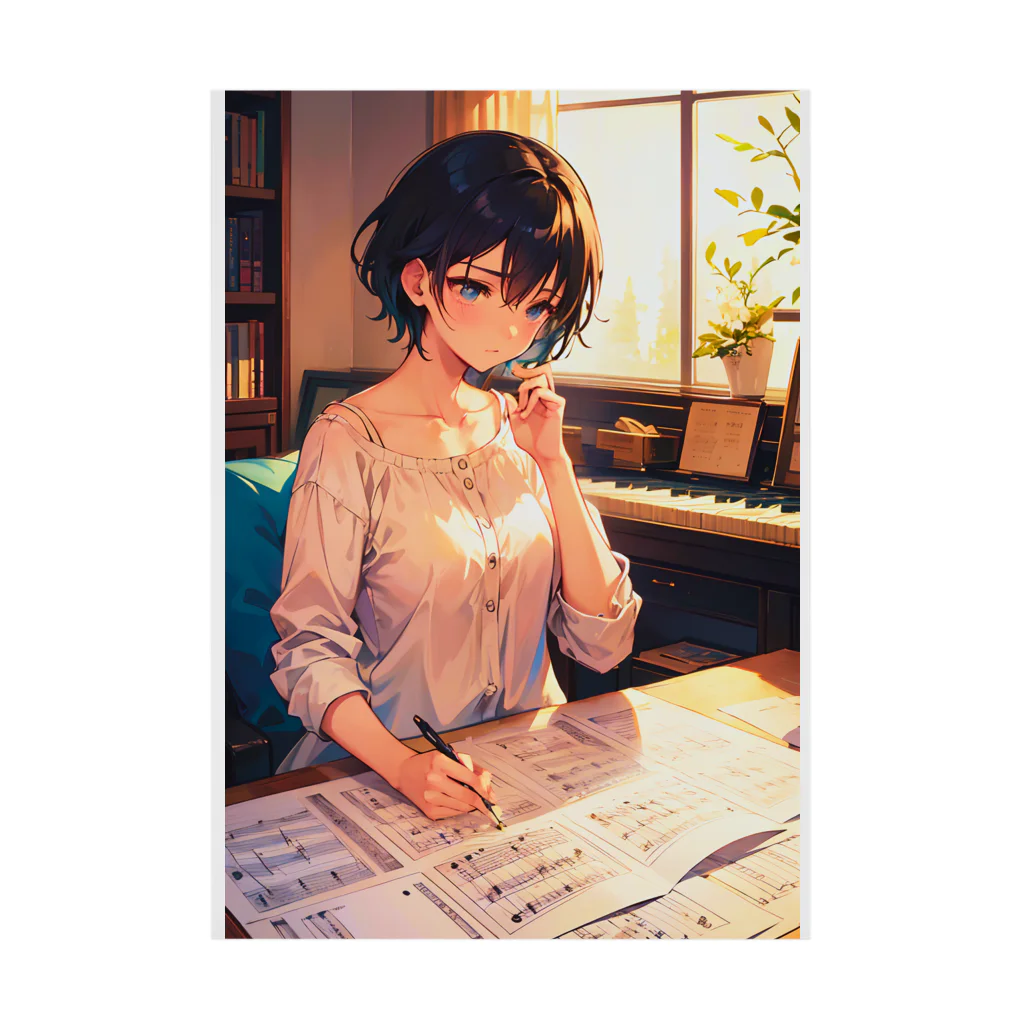 卯月なのかのMusic Journey　〜ノスタルジックシンフォニーの旅〜　No.3「ラブレター」 Stickable Poster