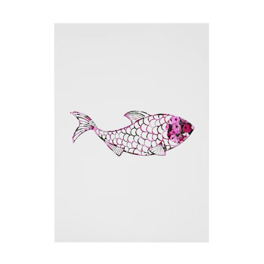 mumusの魚　rose Stickable Poster
