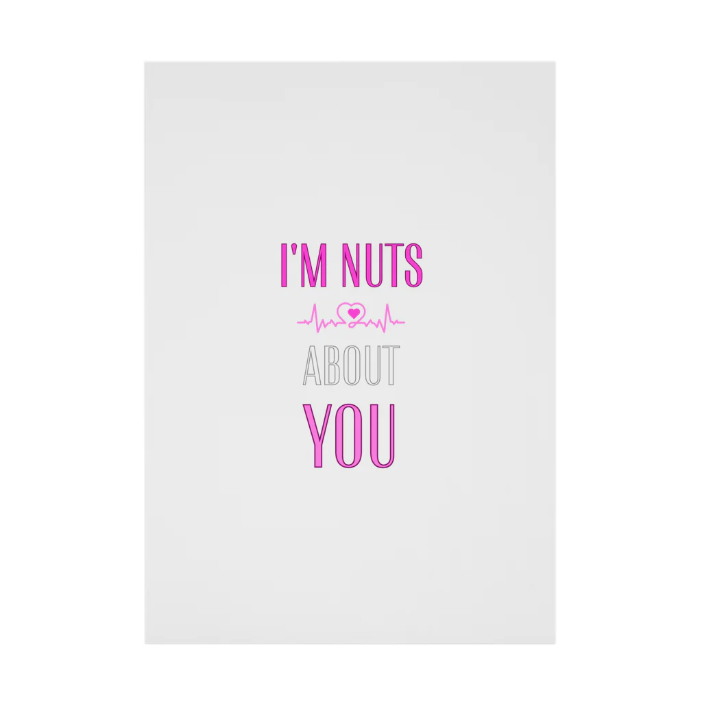 Design_Lab_Lycorisのi'm nuts about you(私はあなたに夢中です) Stickable Poster