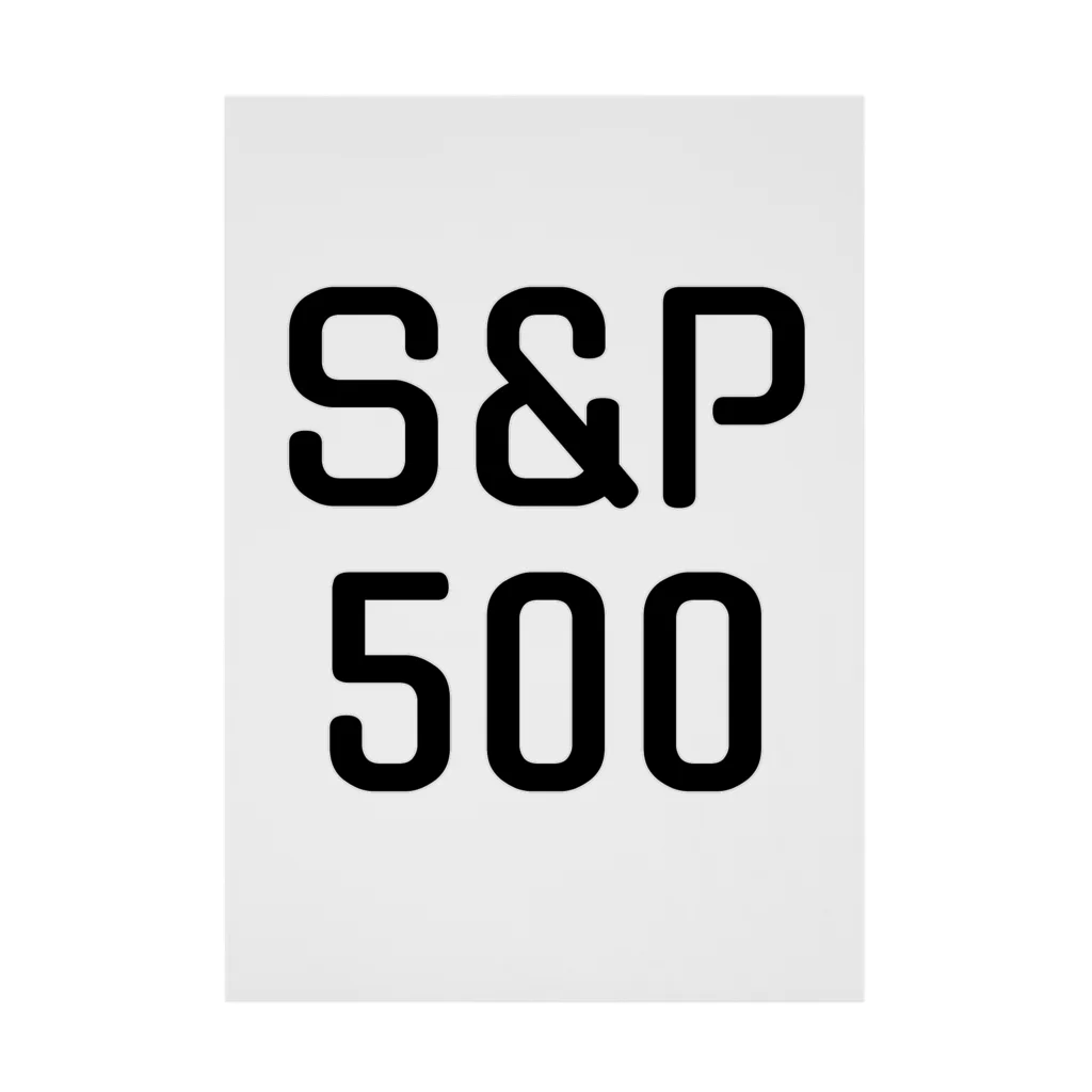 トリブン100円宣言！の投資家しか分からない - シリーズ1 / S&P500 Stickable Poster