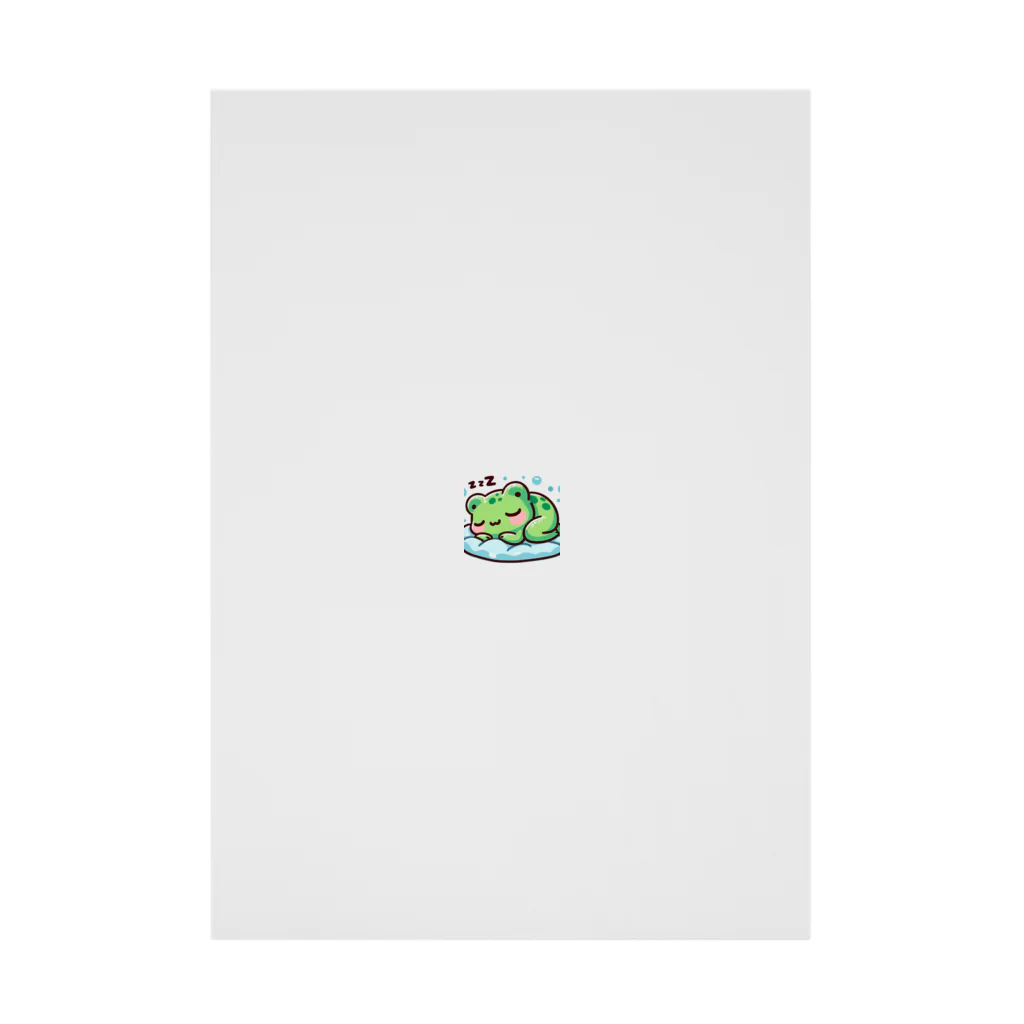 Shiba_IncのSleeping frogs(熟睡する蛙) Stickable Poster