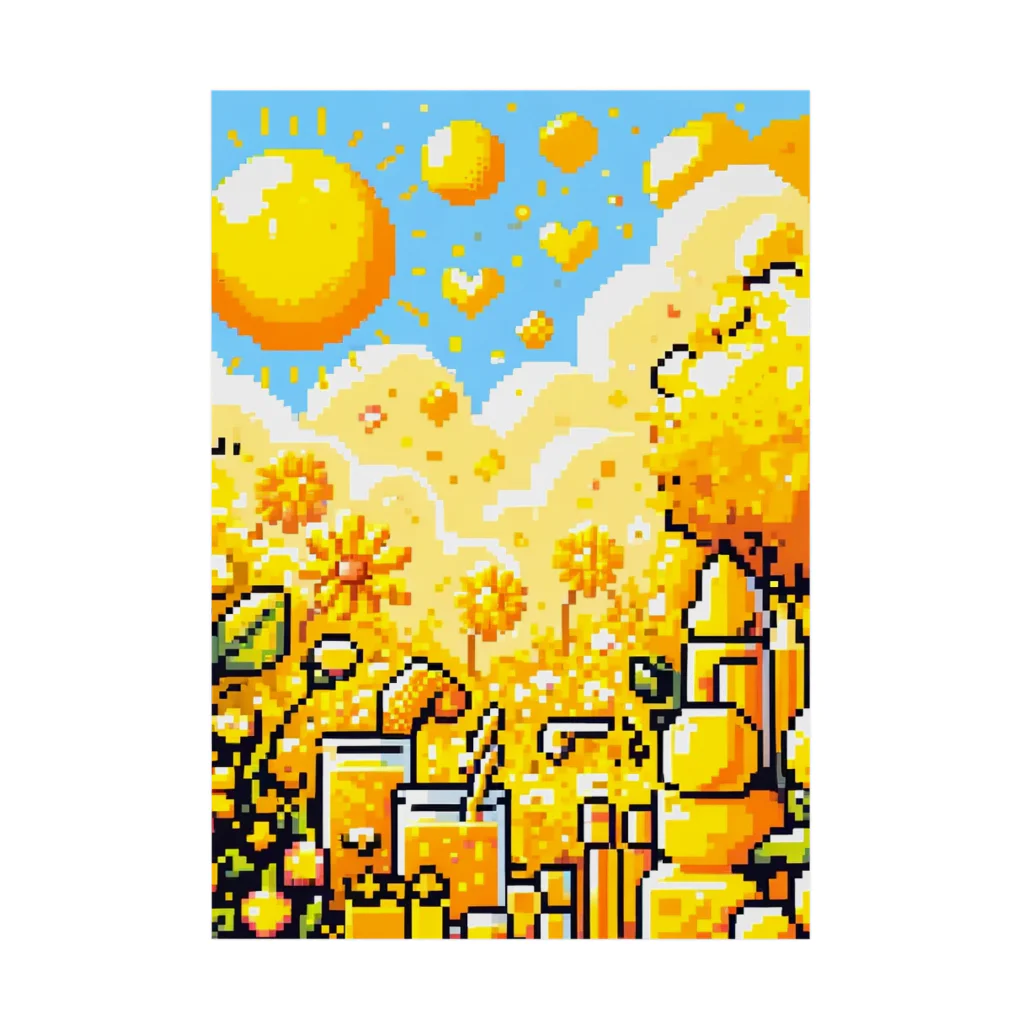 PiXΣLのvibrant yellow / type.1 Stickable Poster
