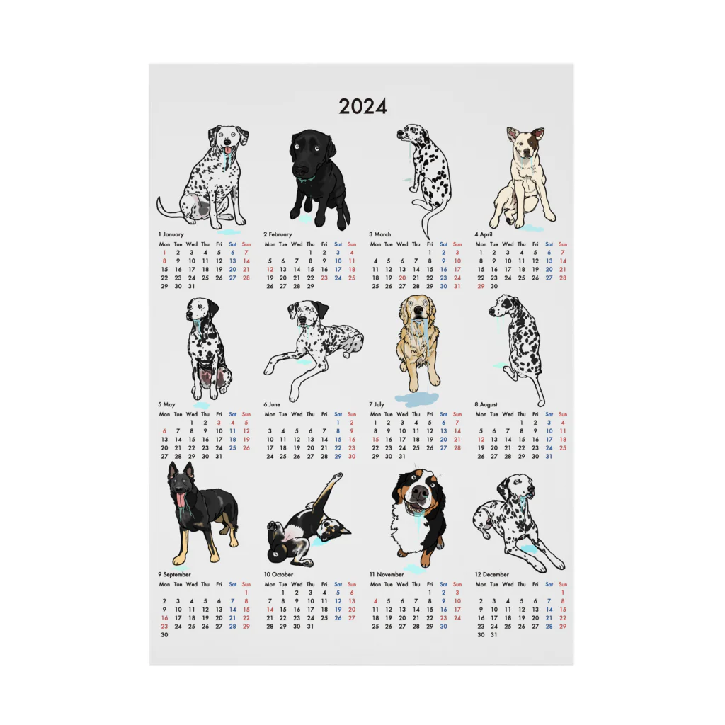 lily_dalmatianのカレンダー企画2024 VOL2 Stickable Poster