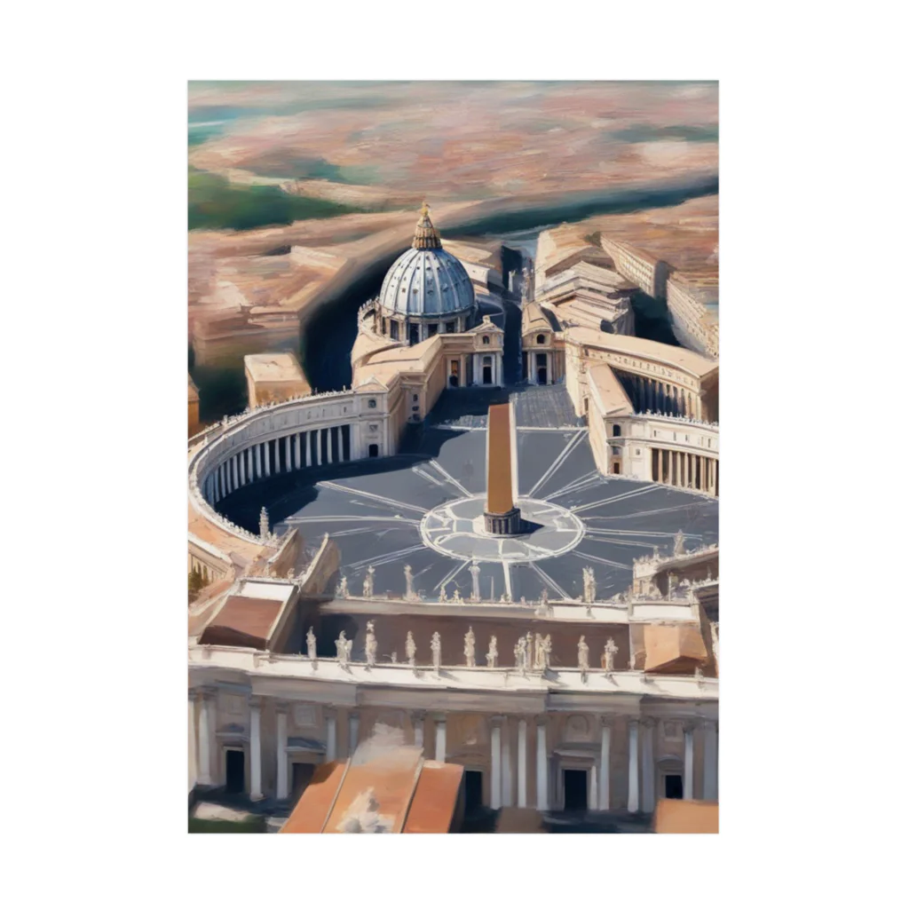 jmindのイタリアのバチカン市国 Stickable Poster