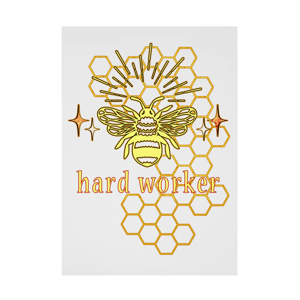 ConversationStarterのHARD WORKER Stickable Poster