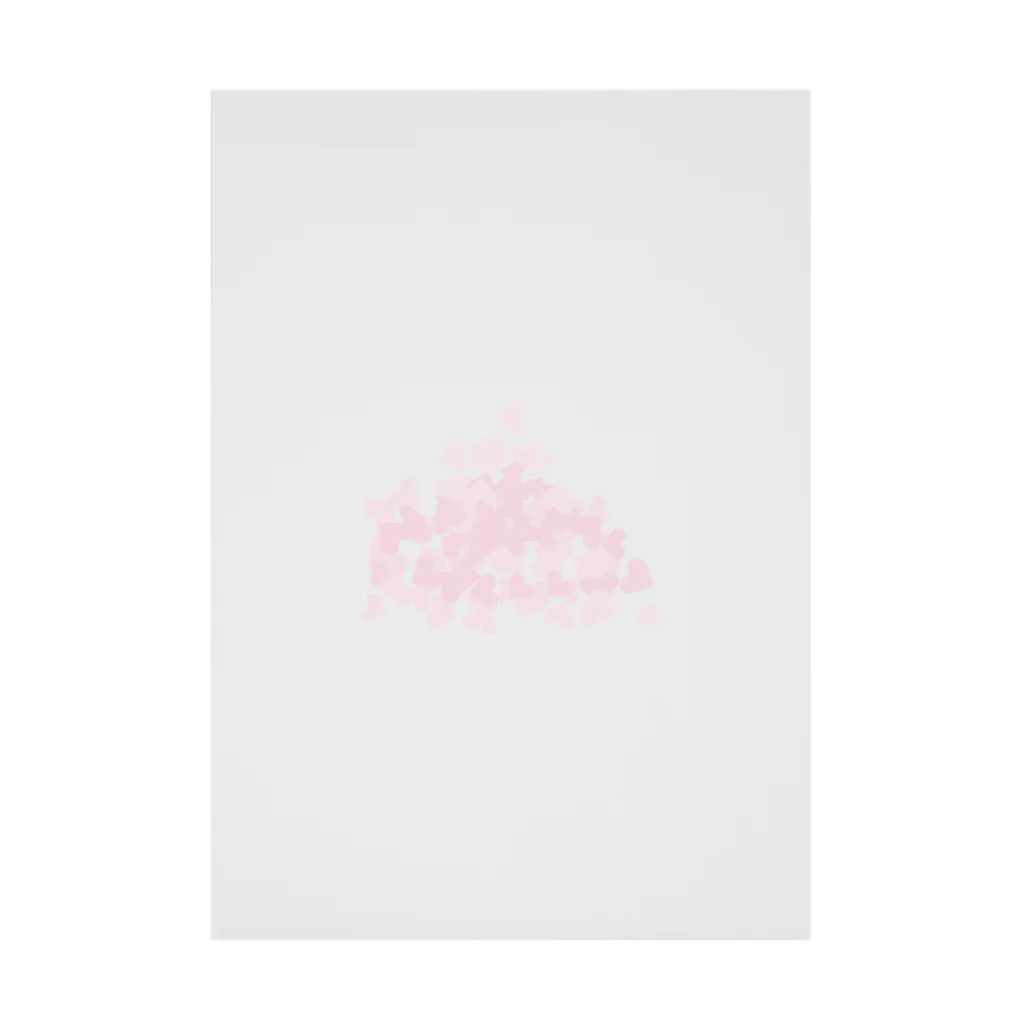 Drecome_Designの【積もったheart mark】百のハート♡飴霰(あめあられ) Stickable Poster