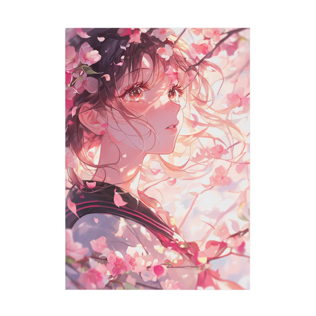 AQUAMETAVERSEの桜と私ラフルール1859 Stickable Poster