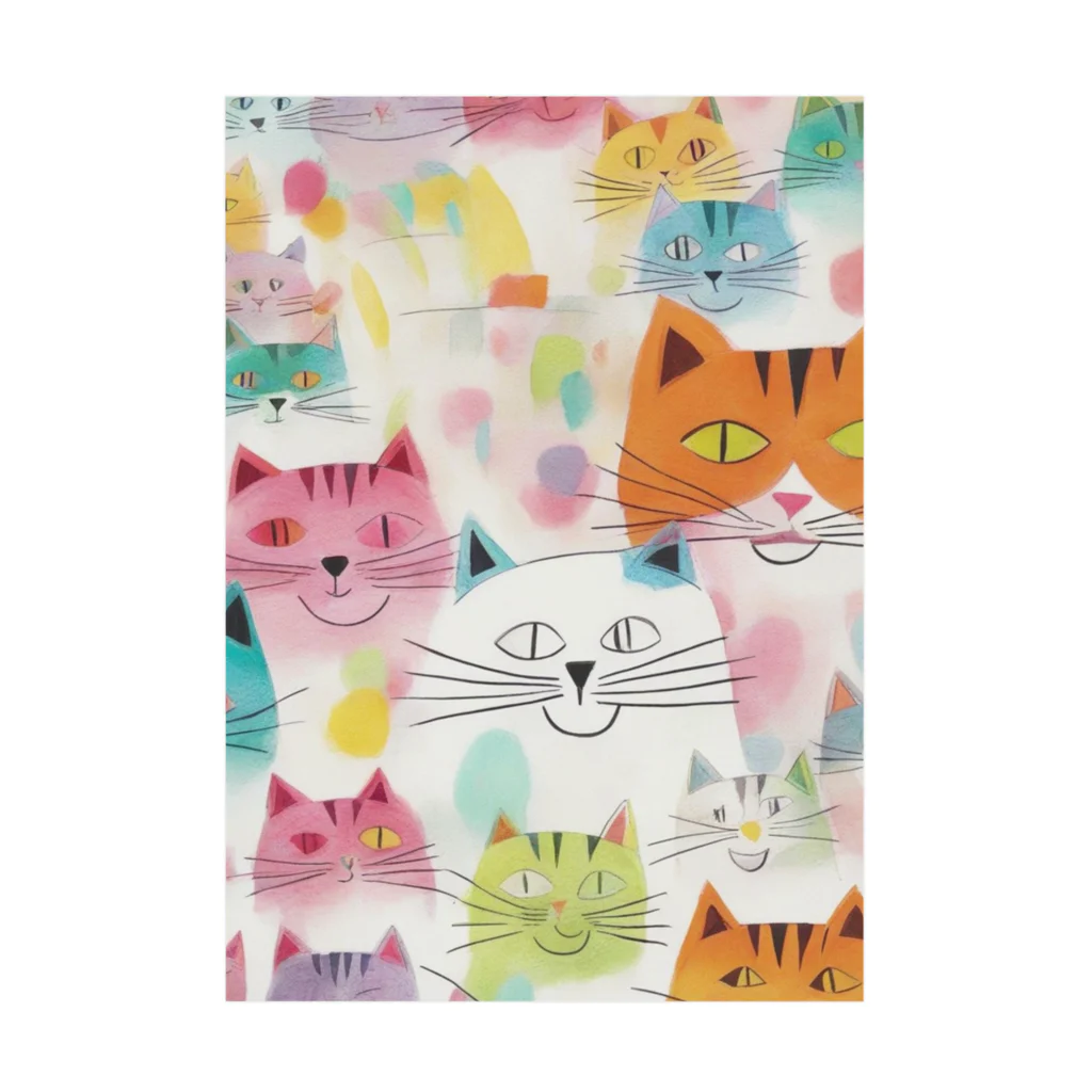 F2 Cat Design Shopのbeloved cats 002 吸着ポスター