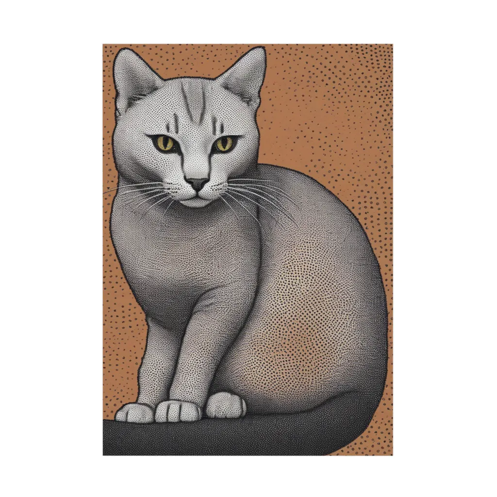 F2 Cat Design Shopのhairless cat 001 Stickable Poster