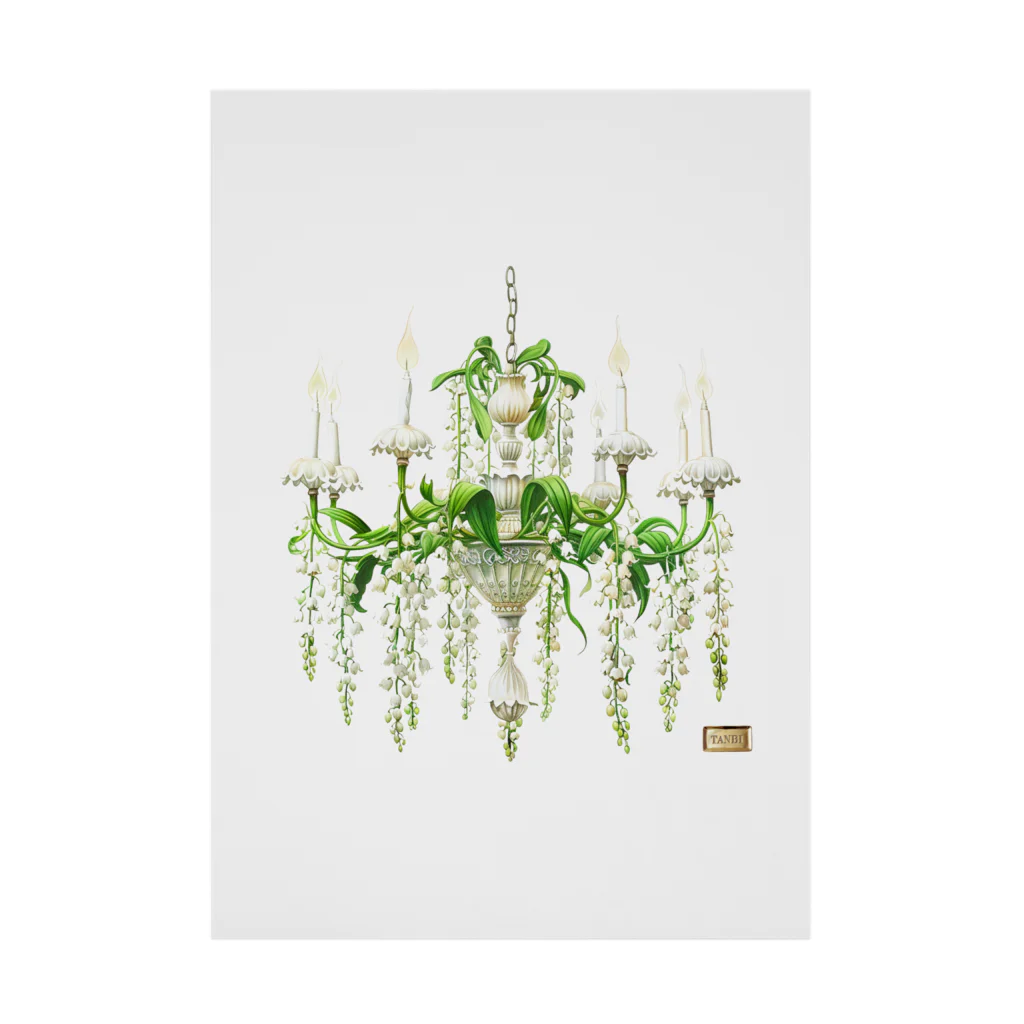 TANBI Every Home DecorのFlower chandelier すずらん Stickable Poster