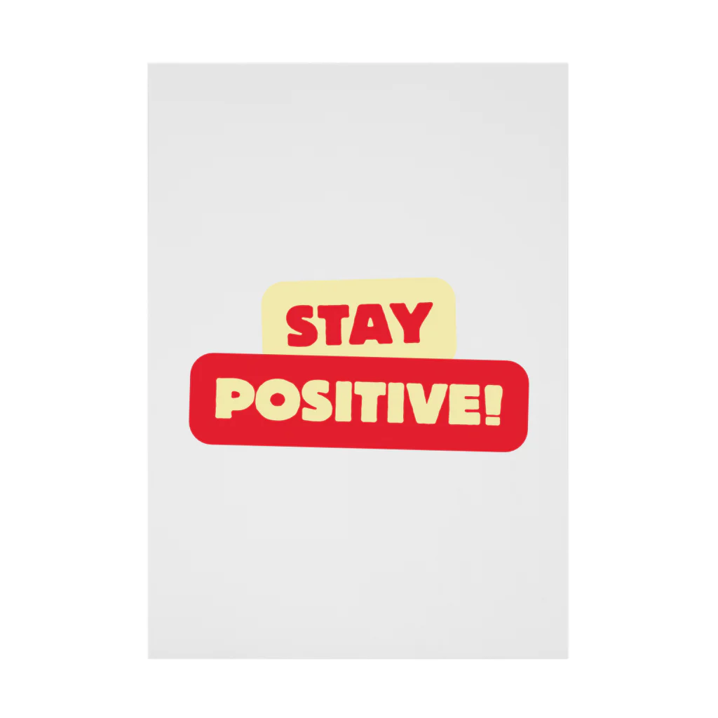 TILUのStay positive  Stickable Poster