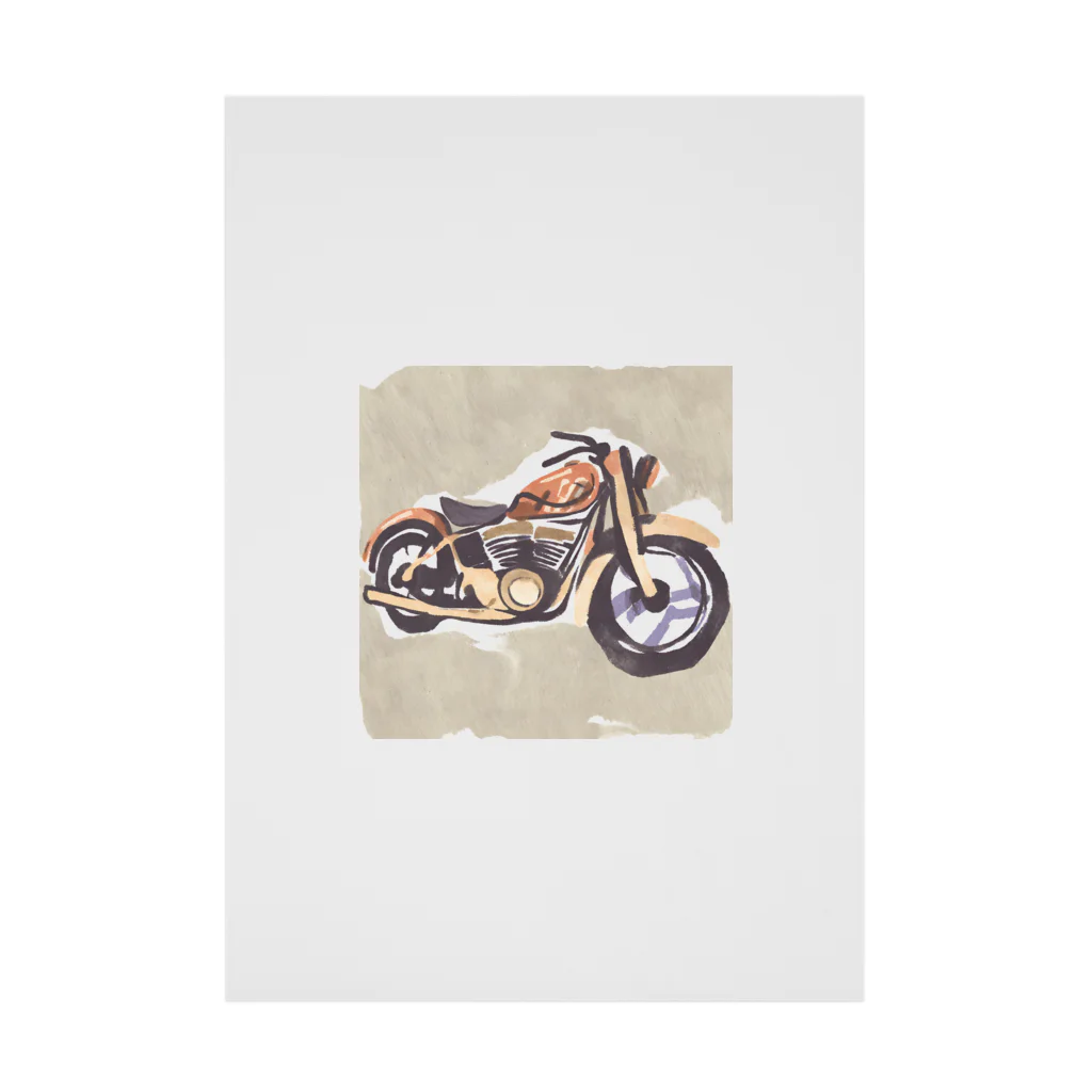 TILUのMotorcycle Stickable Poster