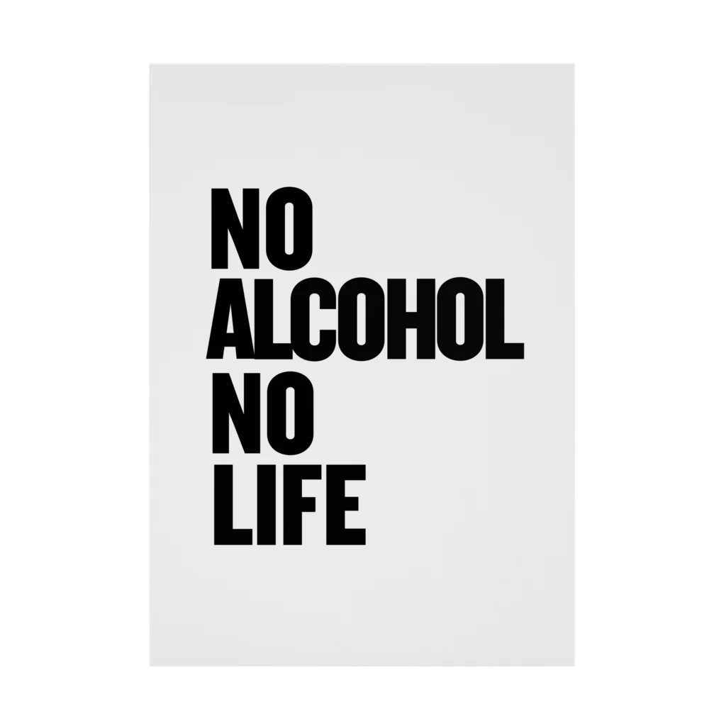 おもしろいTシャツ屋さんのNO ALCOHOL NO LIFE ノーアルコールノーライフ 흡착 타포린