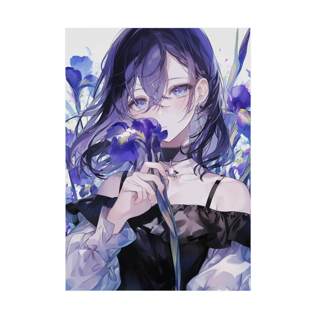 AQUAMETAVERSEの花菖蒲の優美な香り　BLUE PLUM  691 Stickable Poster