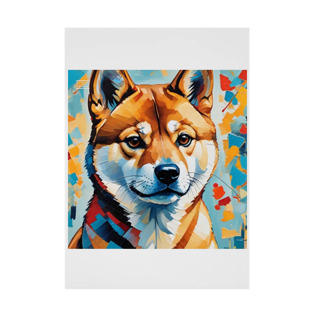 KAPPA TRAVEL GOの柴犬の幾何学 Stickable Poster